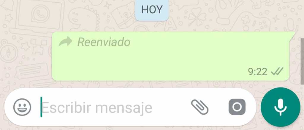 C&oacute;mo saber si reenviaron tus mensajes de WhatsApp