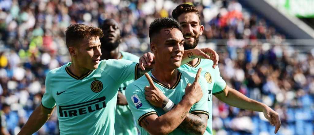 Inter venció a Sassuolo de visitante con dos goles de Lautaro Martínez