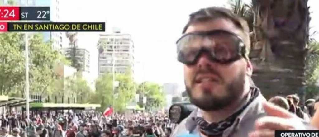 Carabineros hirieron a un equipo de TN en Chile durante los incidentes