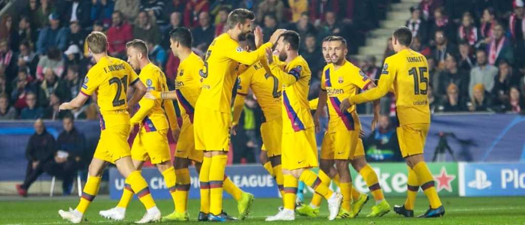 Messi rompió un récord en la trabajada victoria de Barcelona en Praga