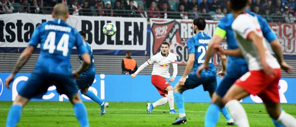 El increíble golazo de Marcel Sabitzer para Leipzig en la Champions League
