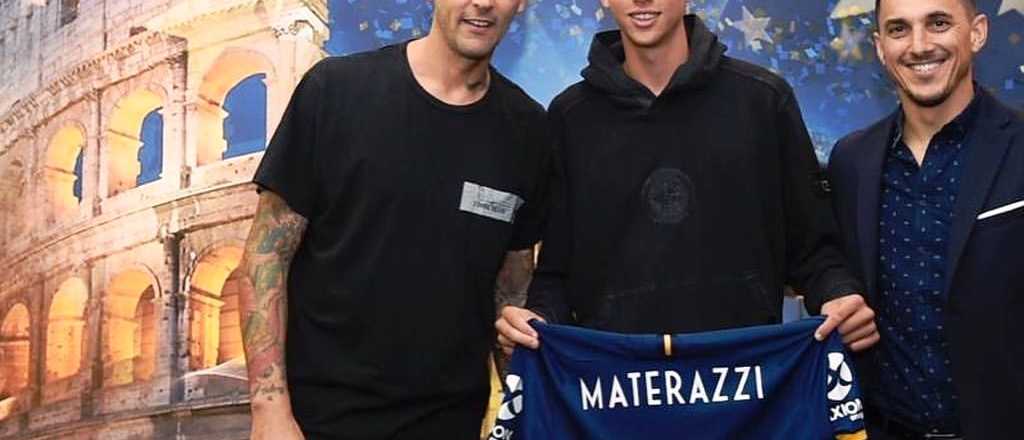 Marco Materazzi se tatuó el escudo de Boca