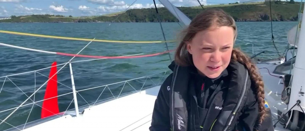 Esc&aacute;ndalo con Greta: cruz&oacute; todo el Atl&aacute;ntico en velero para nada