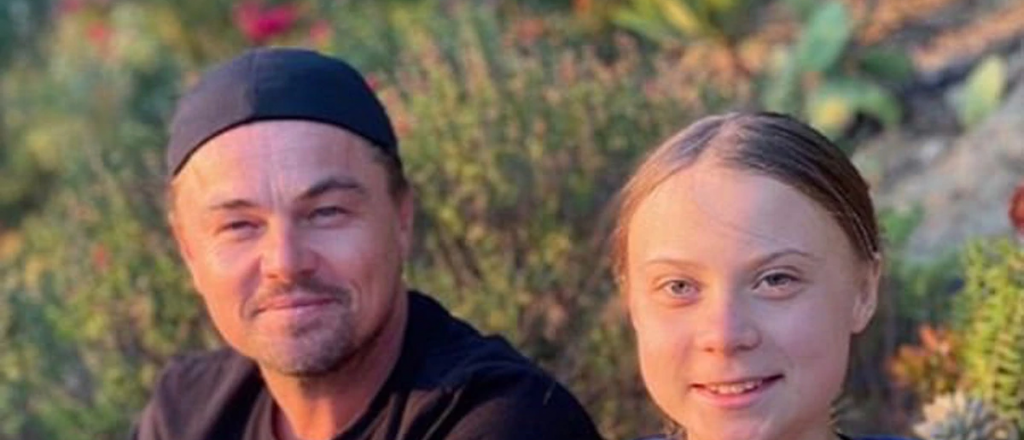 "Es una l&iacute;der de nuestro tiempo": la foto de Leo Di Caprio junto a Greta 