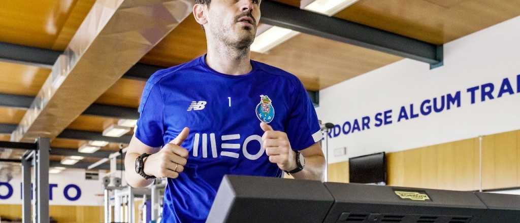 Iker Casillas volvió a entrenar tras su infarto