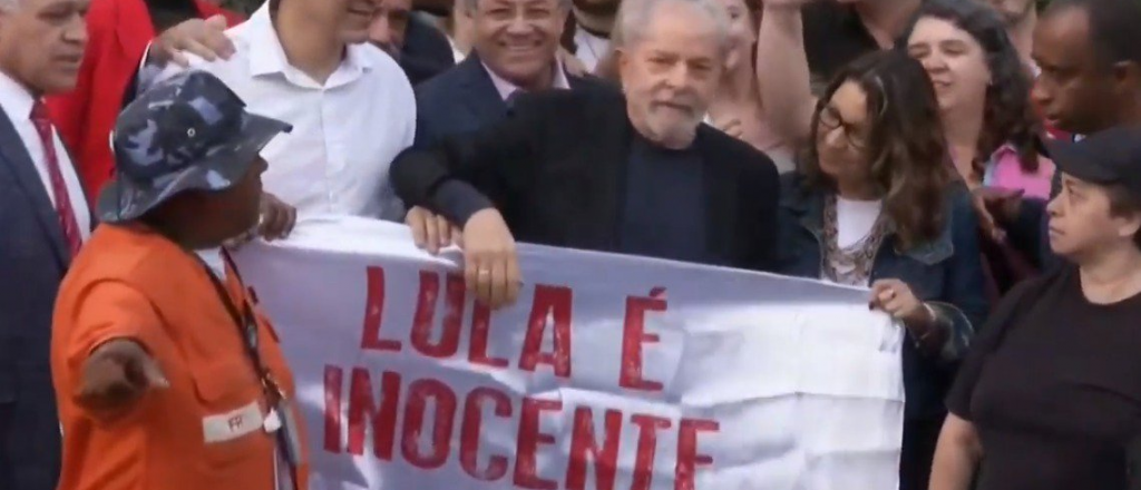 El ex presidente Lula Da Silva fue liberado de la prisión