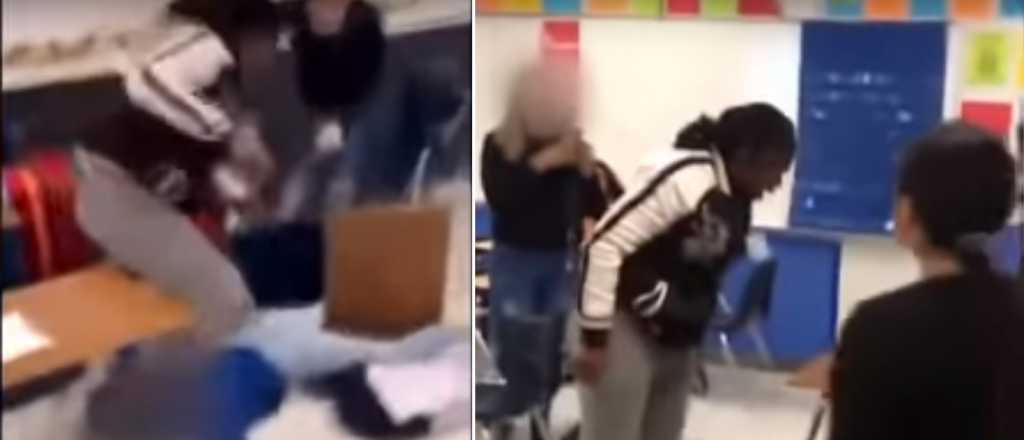 Video: una docente golpeó a una alumna y hasta le pisó la cabeza