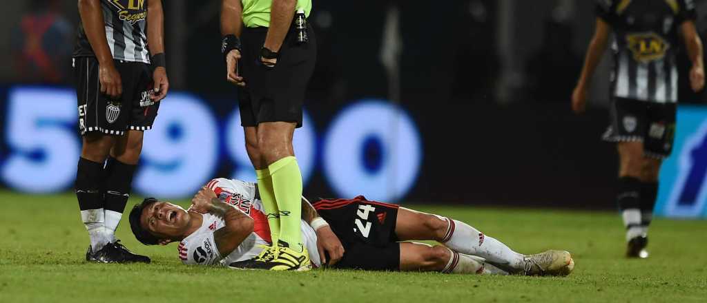 Enzo Pérez se lesionó su hombro pero llegaría a la final ante Flamengo
