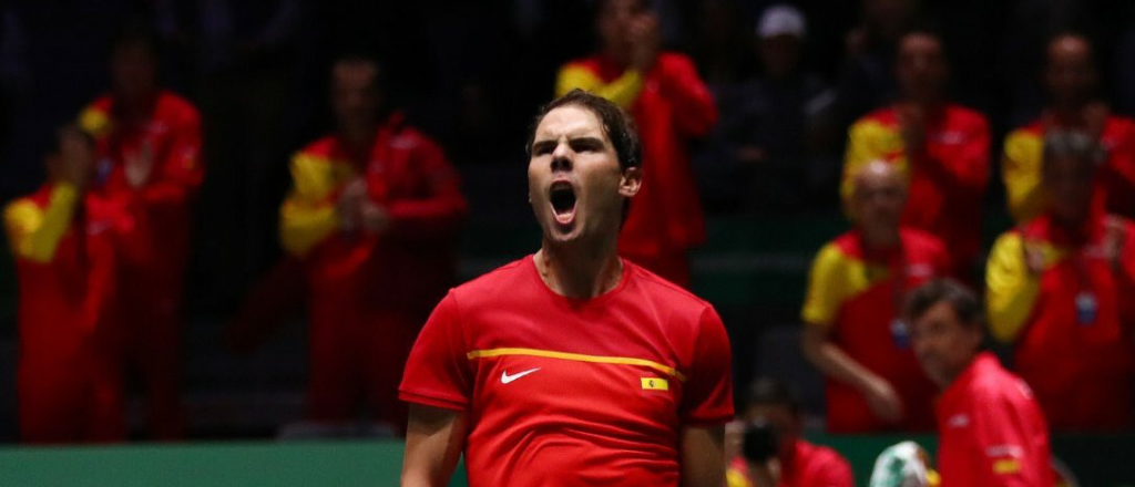 Copa Davis: Nadal aplastó a Schwartzman y la serie se define con el dobles