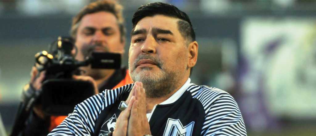 Polémico video de Maradona gritándole a un grupo de niños 