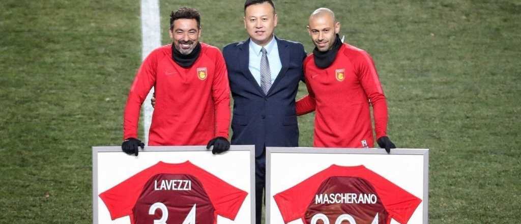 Lavezzi y Mascherano se despidieron del f&uacute;tbol chino