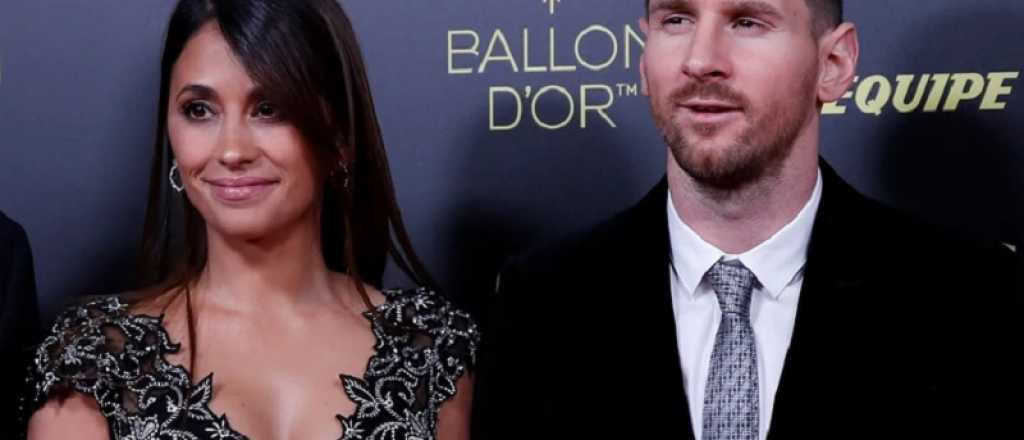 Antonela Roccuzzo luci&oacute; un pronunciado escote en la gala del Bal&oacute;n de Oro