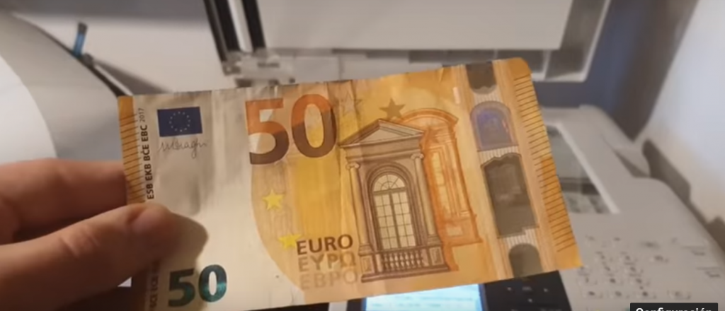 Viral: fotocopi&oacute; un billete de 50 euros y fue sorprendente el resultado