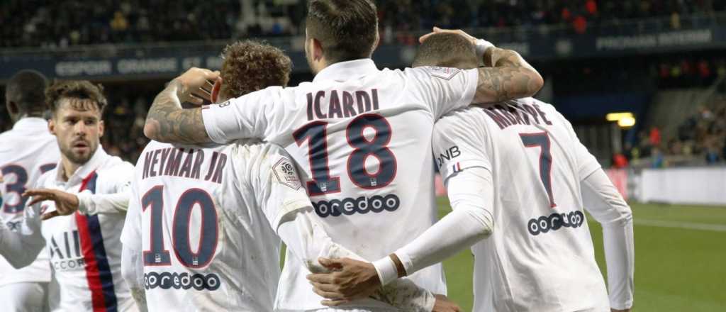 Mauro Icardi marcó un gol en la victoria de PSG sobre Montpellier