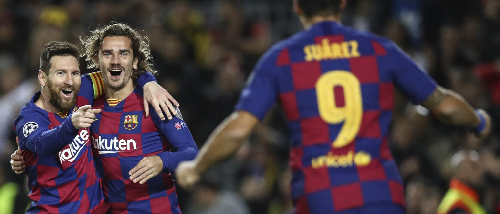 Los golazos "mellizos" de Messi y el increíble gol de taco de Suárez