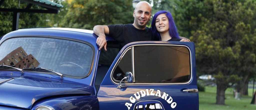 Una pareja que recorre el continente en un Fitito fue desvalijada en Mendoza