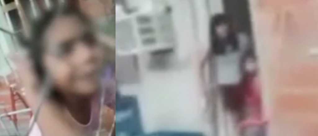 Video: desesperante pedido de ayuda de una niña golpeada por su madre
