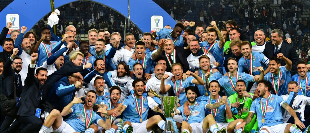 Lazio venció a Juventus y ganó la Supercopa de Italia