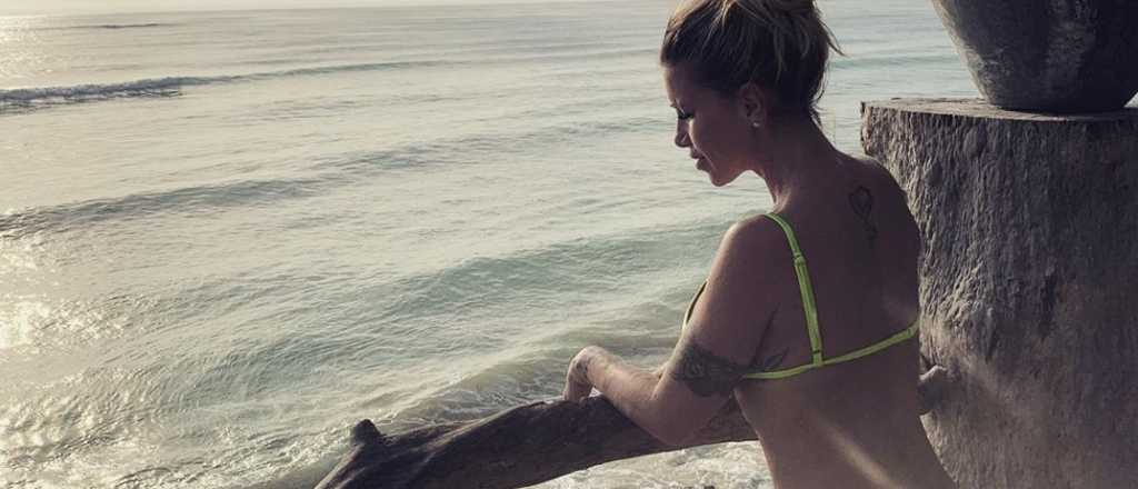 Florencia Peña hizo topless en la playa y mostró todo