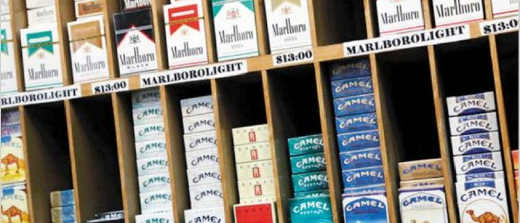 El atado de cigarrillos se vende en algunos kioscos a $500