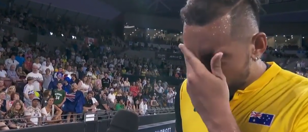 Nick Kyrgios se emocion&oacute; al hablar de los incendios en Australia
