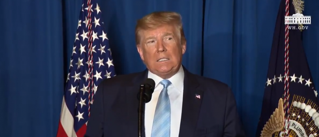 Trump dijo que "en el ataque de anoche no hubo bajas norteamericanas"