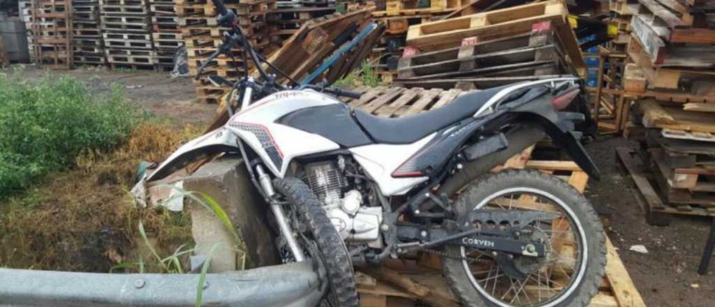 Un ladrón murió al chocar con una moto robada en San Rafael