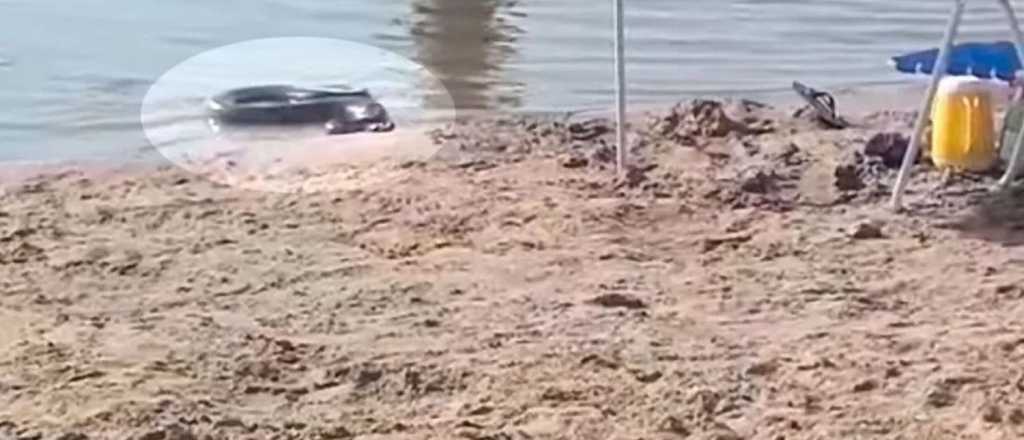Video: una anaconda aterrorizó a los turistas en una playa de Paraná