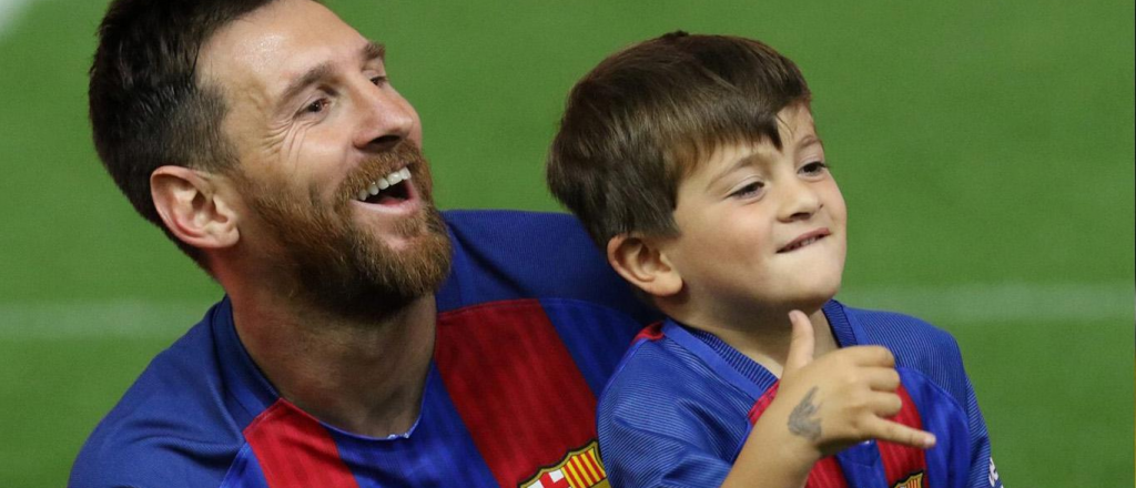 Video: Thiago Messi metió un golazo en las Infantiles de Barcelona