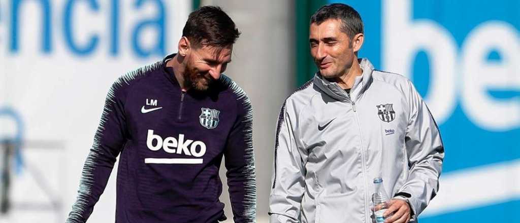 El mensaje de despedida de Lio Messi a Ernesto Valverde