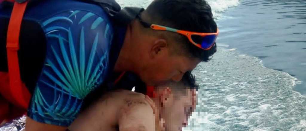 Dramático rescate a un joven que se ahogaba en el Dique Potrerillos 
