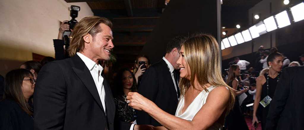 Brad Pitt y Jennifer Aniston se reencontraron ¡y hubo abrazo!