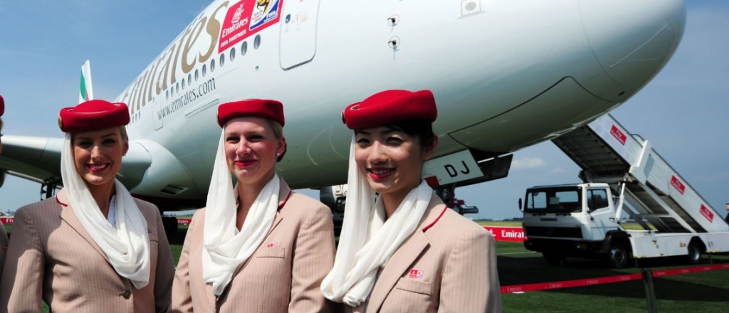 Emirates busca tripulantes de cabina en Mendoza