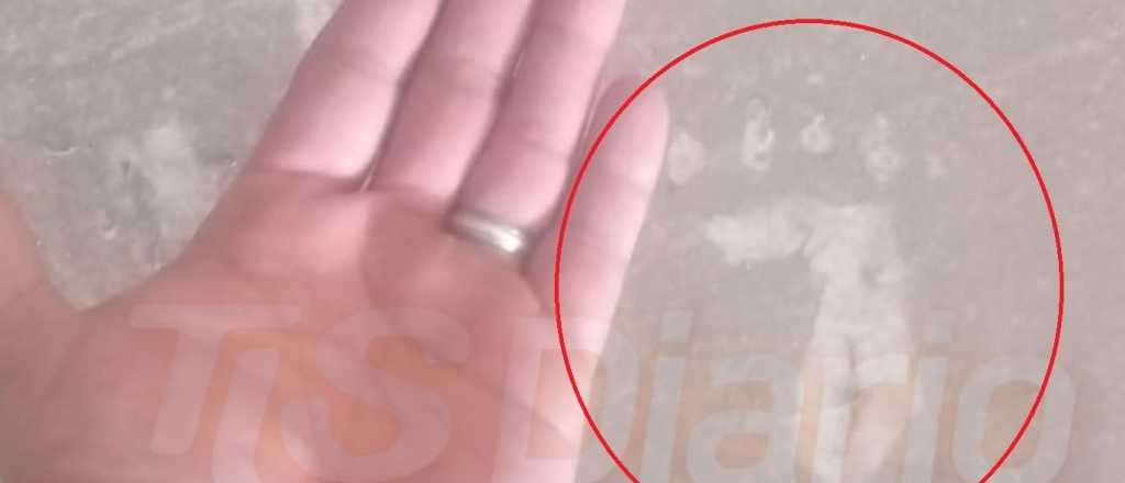 Aseguran que un duende dej&oacute; sus huellas en una obra en San Juan