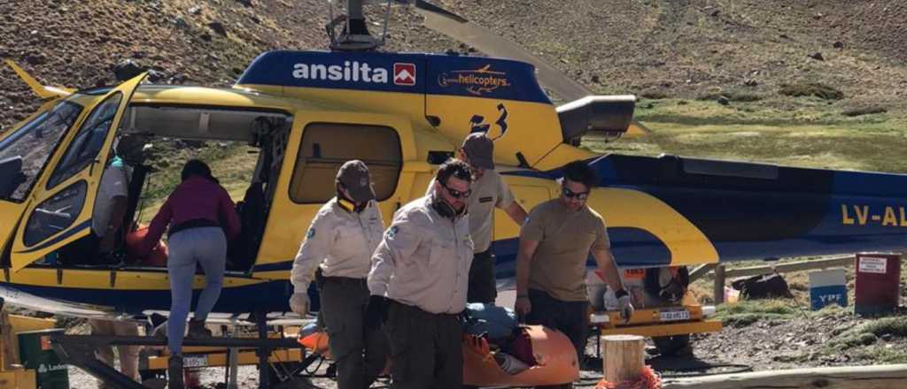 Evacuaron del Aconcagua a un andinista mendocino con edema cerebral