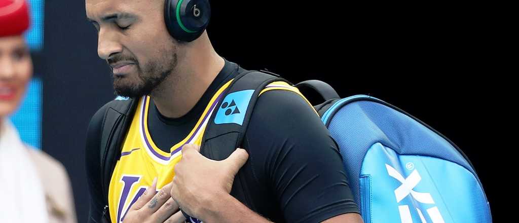 Nick Kyrgios homenaje&oacute; a Kobe Bryant antes de su partido con Nadal