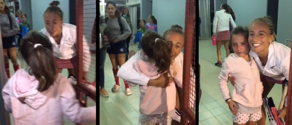 Video: la Leona Julieta Jankunas y un emotivo gesto con una pequeña fan