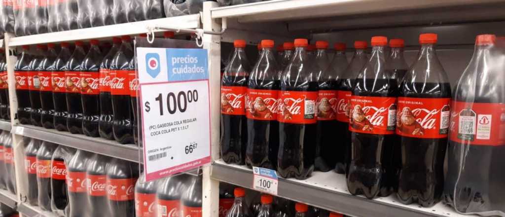 La Coca de Precios Cuidados, m&aacute;s cara que el resto de gaseosas