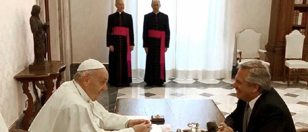La humorada del Papa para romper el formalismo del encuentro con Alberto