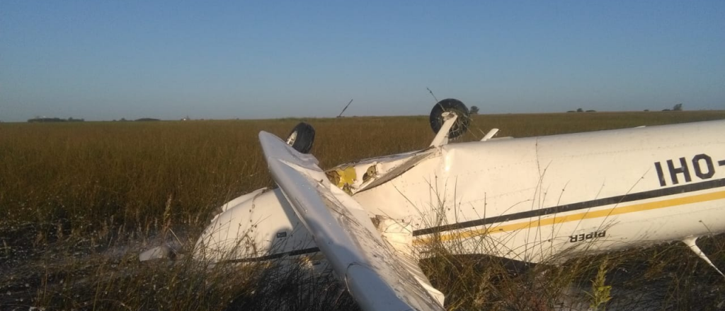 Un avión cayó en Santa Fe y sus dos ocupantes resultaron ilesos