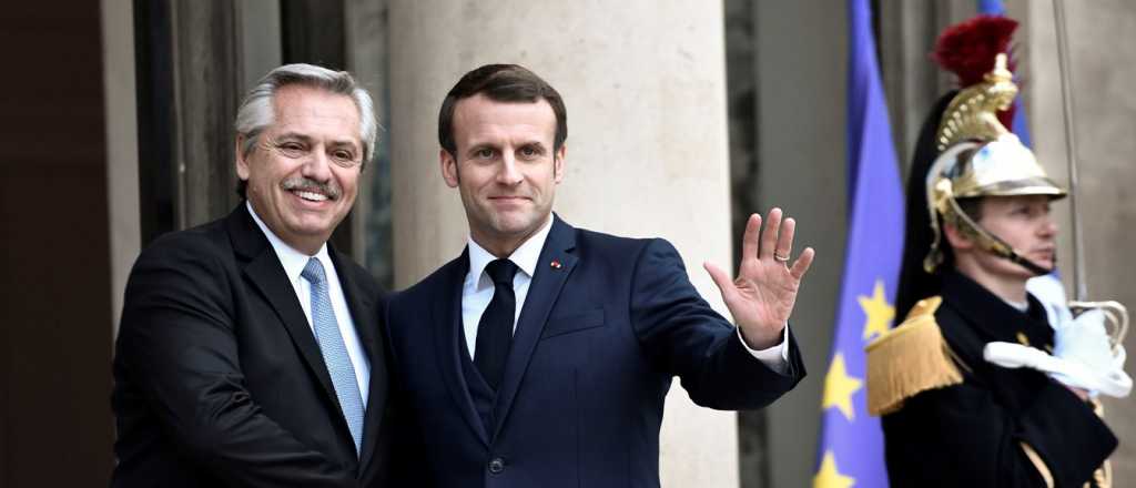 Alberto le propuso a Macron una "nueva estructura económica mundial"
