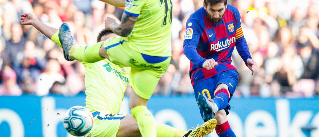 Barcelona venci&oacute; con suspenso a Getafe y alcanz&oacute; a Real Madrid