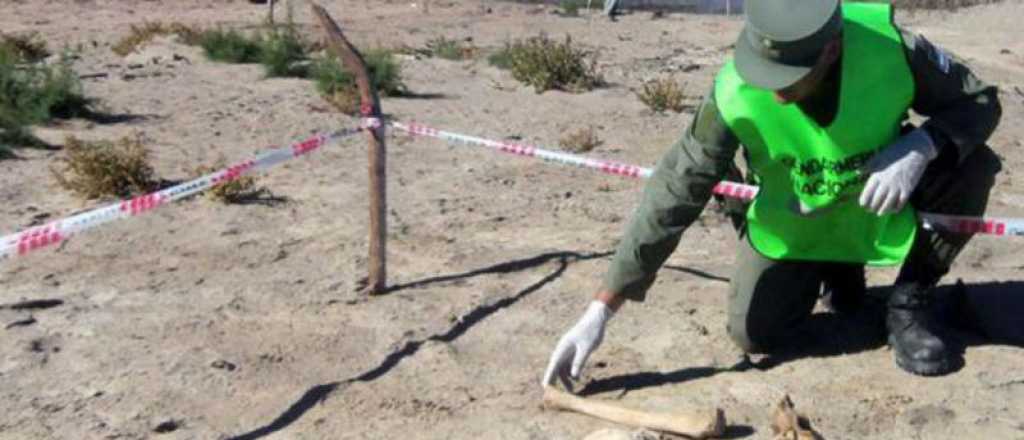 Encontraron restos humanos en Las Heras