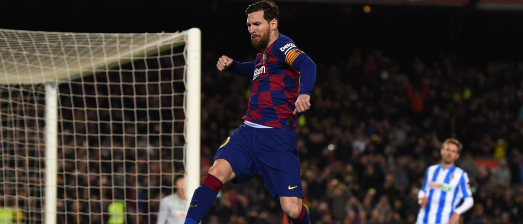 Messi convirtió de penal sobre la hora y Barcelona venció a Real Sociedad