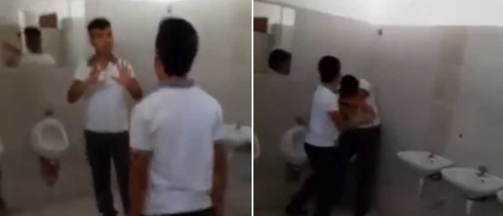 Video: le pegaron a un chico con discapacidad en el baño de la escuela
