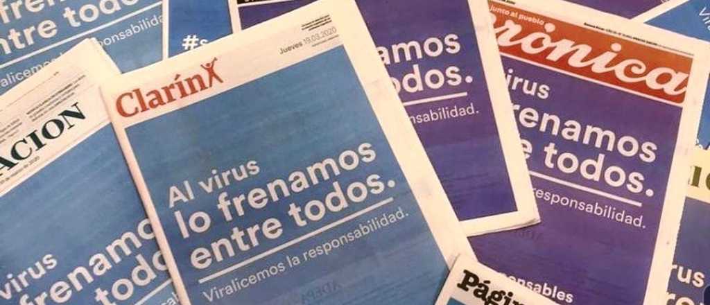 Los grandes diarios argentinos tendrán este domingo la misma tapa