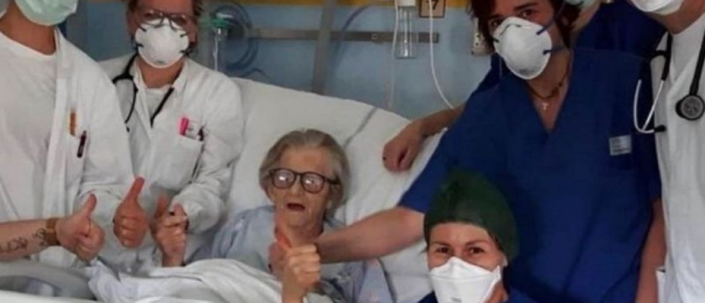 Coronavirus en Italia: una mujer de 95 años superó la enfermedad