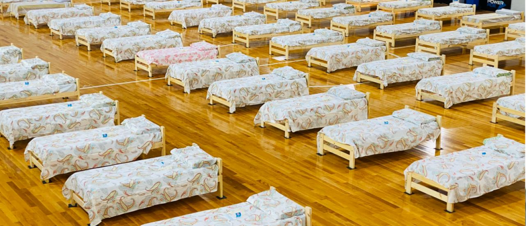 La AFA ya terminó la instalación de 120 camas en el predio de Ezeiza