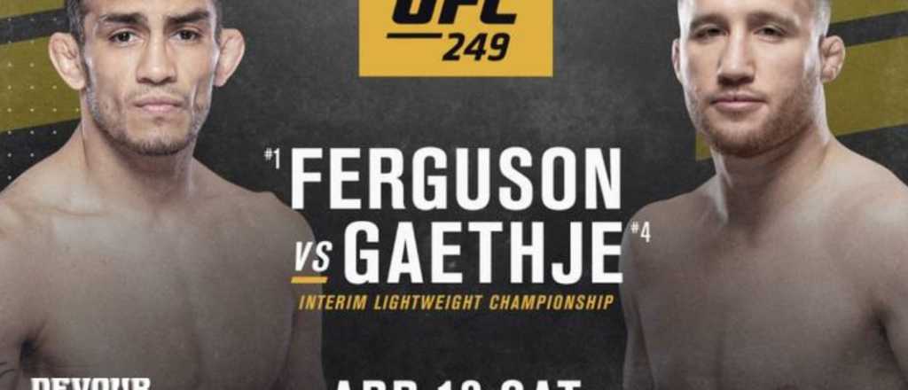 La UFC confirm&oacute; su velada del pr&oacute;ximo 18 de abril con sede a confirmar