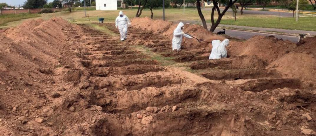 En Córdoba cavaron fosas para futuros muertos por coronavirus